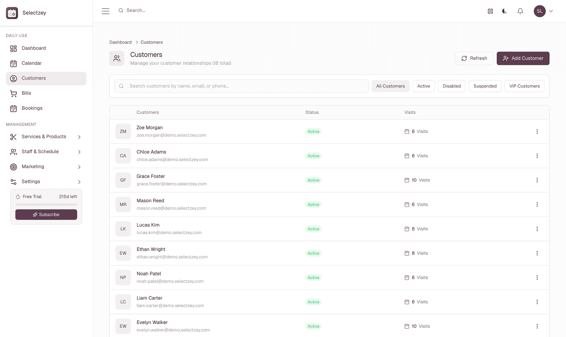 Selectzey CRM
